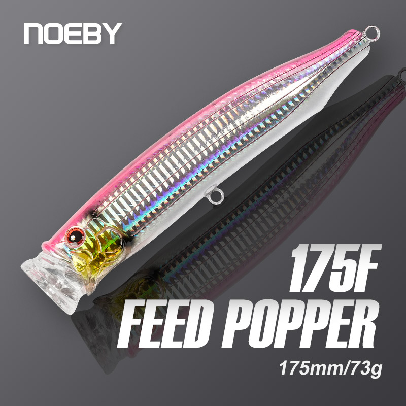 Fishing Lure Jerkbait - Noeby-Feed Popper Fishing Lures,Topwater Wobbler,Artificial Hard