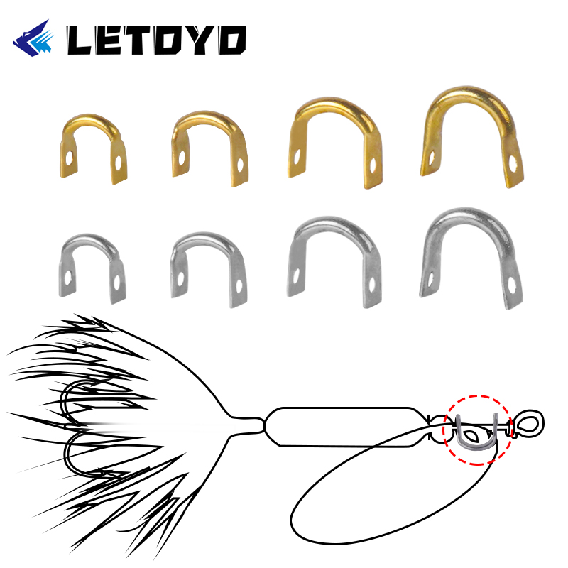 LETOYO 100pcs Folded Clevises  - Fishing Lure Spinner review and price