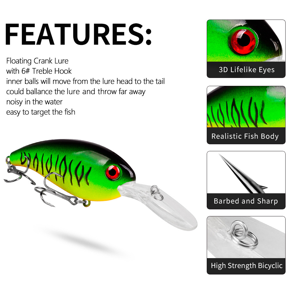 1pcs Crankbait Fishing Lures S - Fishing Lure Jerkbait review and price