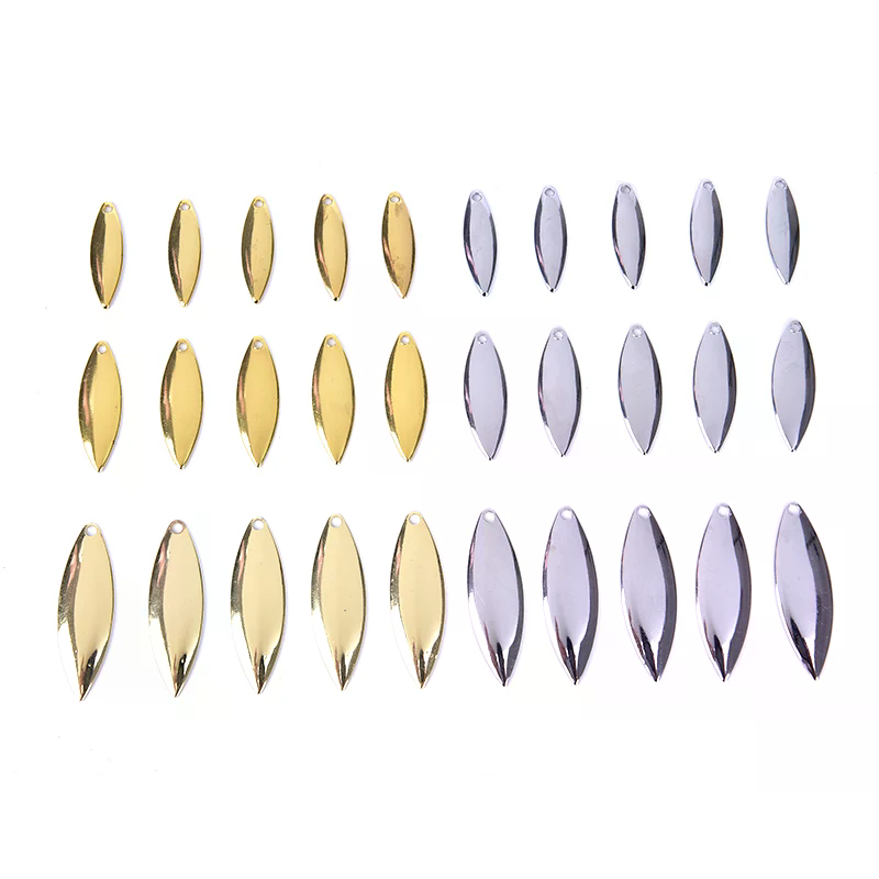 50pcs Willow Spinner Blades Sm - Fishing Lure Blade Bait review and price