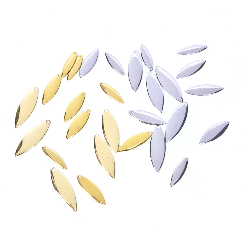 50pcs Willow Spinner Blades Sm - Fishing Lure Blade Bait review and price