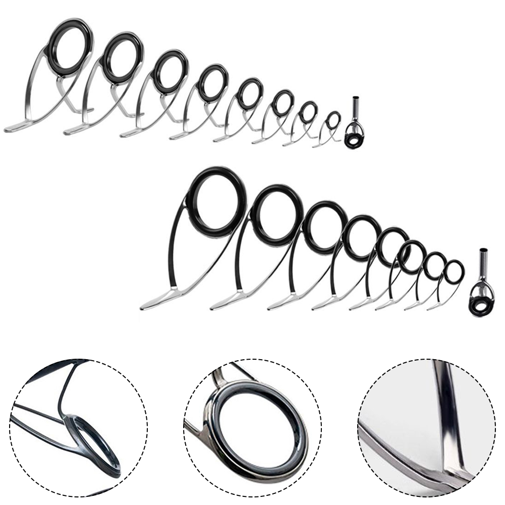 9 Pcs Fishing Rod  Guide Ceram - Fishing Lure Making Kit review and price