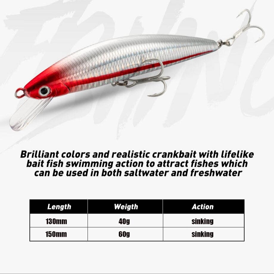 Fishing Lure Sinking Minnow 13 - Fishing Lure Crankbait review and price