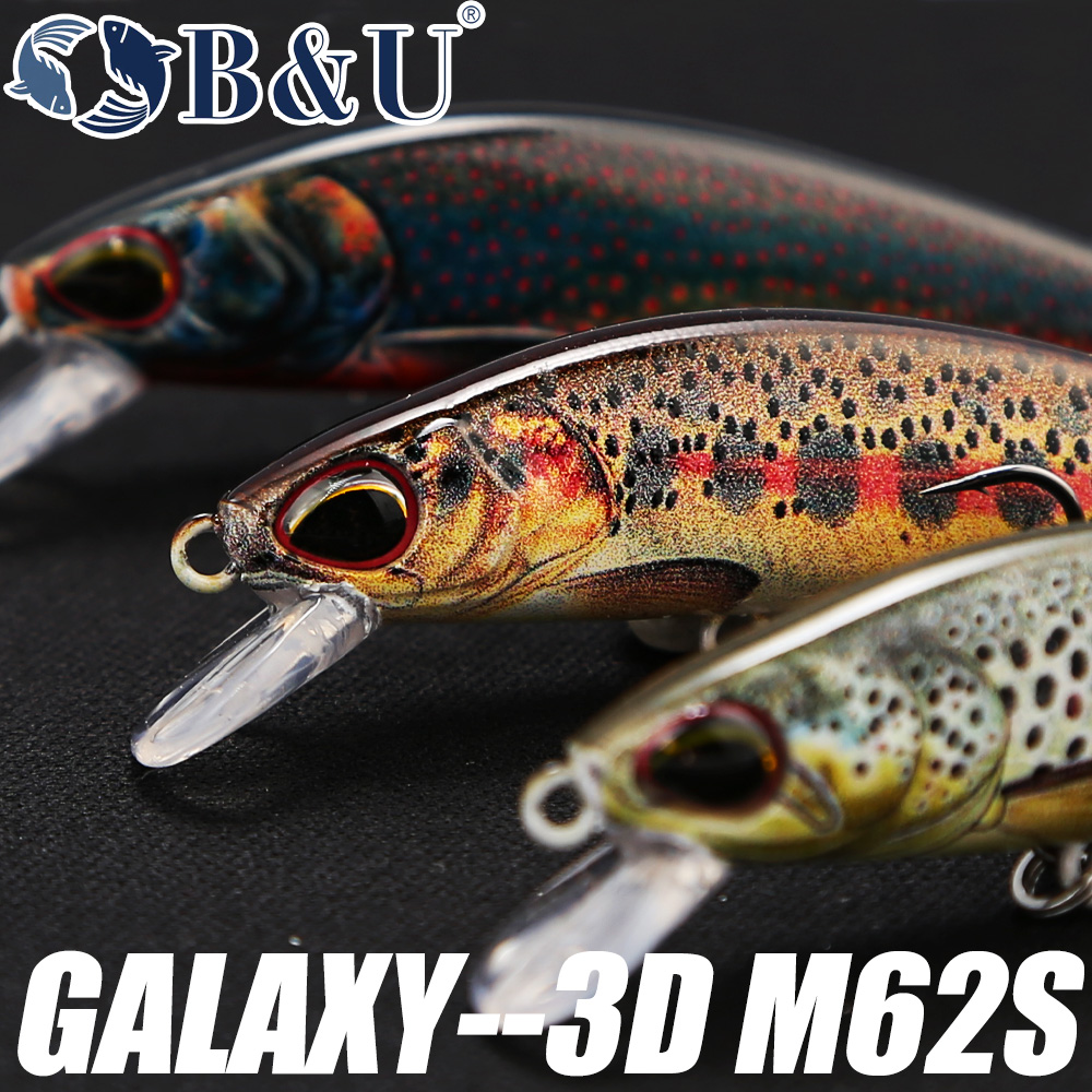 B&U 62mm 8.4g Sinking Minnow W - Fishing Lure Jerkbait review and price